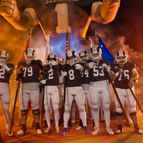 The Casa Roble Rams football team.