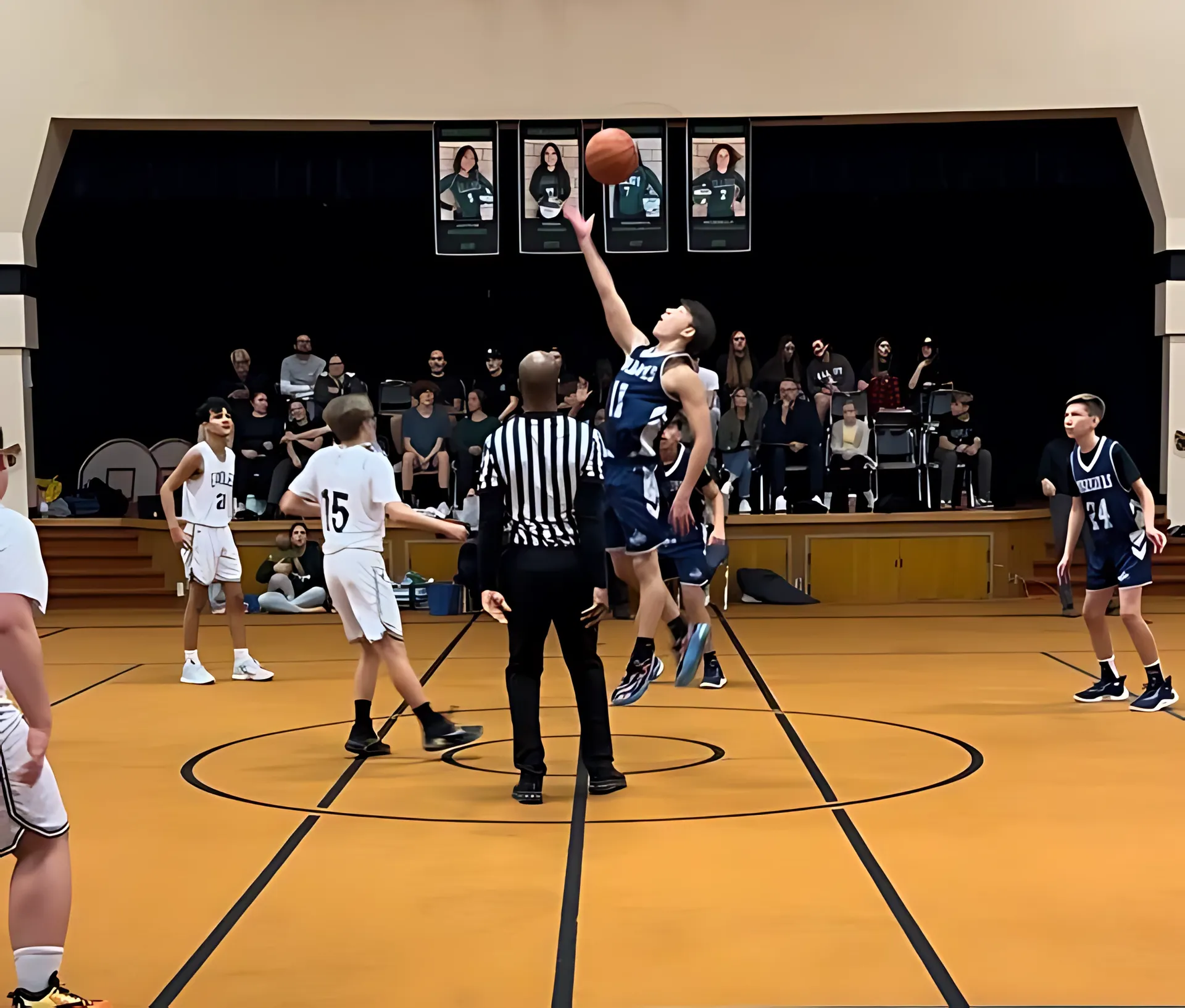 The ACS Warriors basketball team.