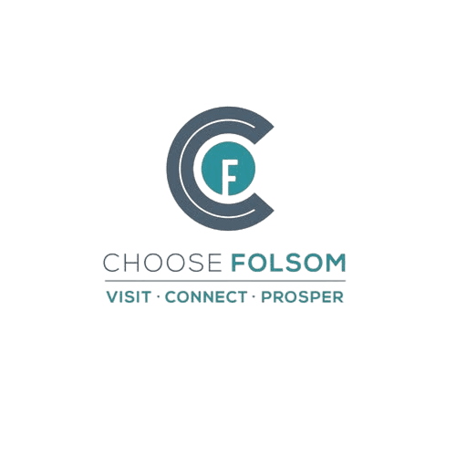 The logo for the Folsom Chamber of Commerce.