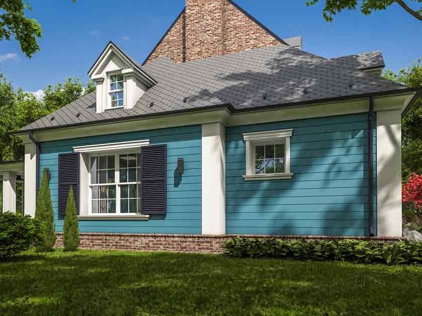 blue house