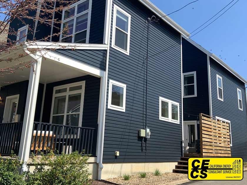 blue siding