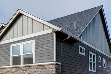 black corner house