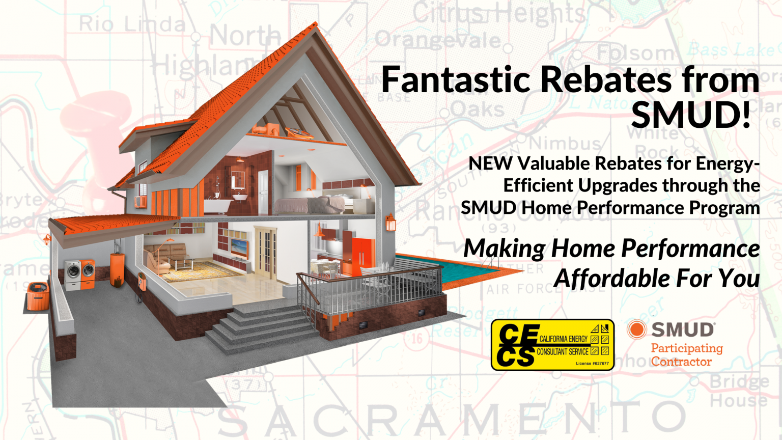 Valuable Home Performance Rebates Just For SMUD Customers California 